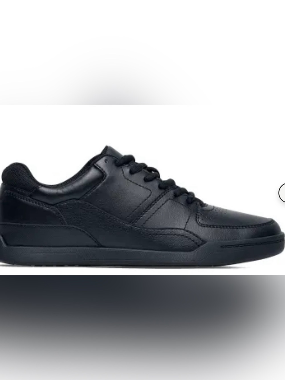 Shoes For Crews Black Lace-Up Work Sneakers with Red Insole